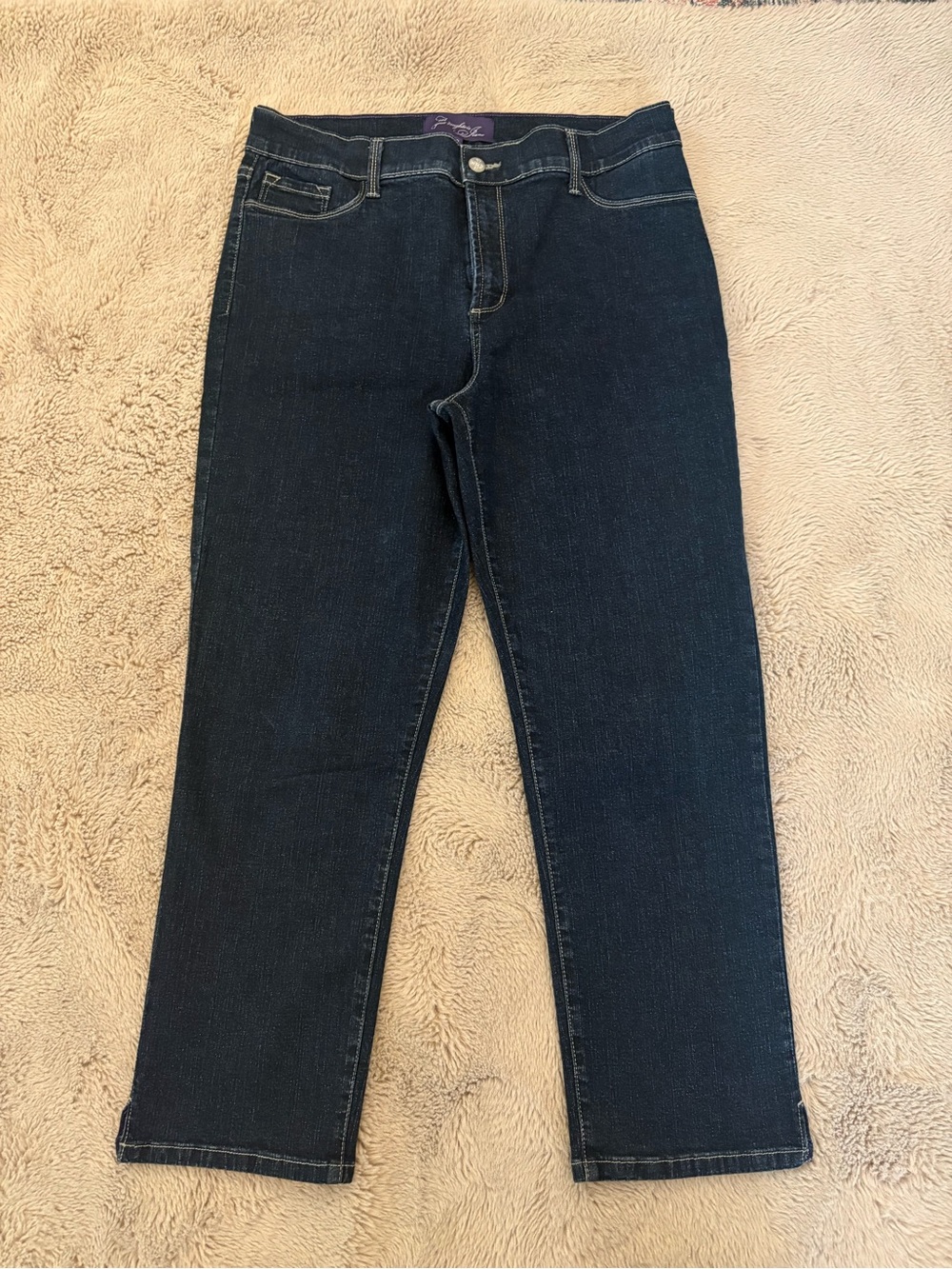 Not Your Daughters Jeans straight leg cropped jeans, Women’s 12